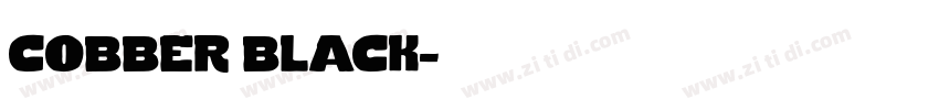 cobber black字体转换